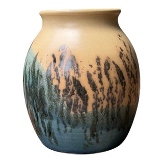 Vintage Studio Pottery Glazed Ceramic Vase For Sale