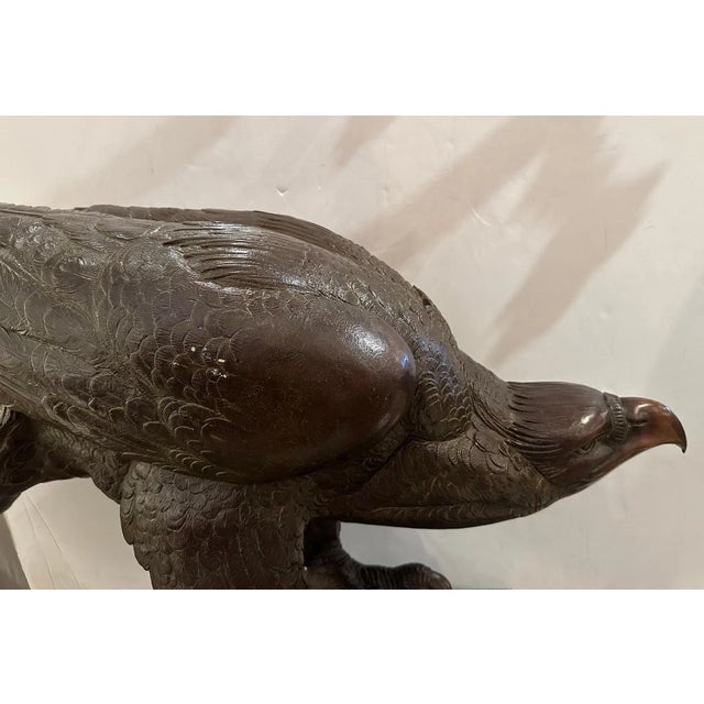 Black Sirio TofanariLarge Cast Bronze Eagle, unknown For Sale - Image 8 of 8