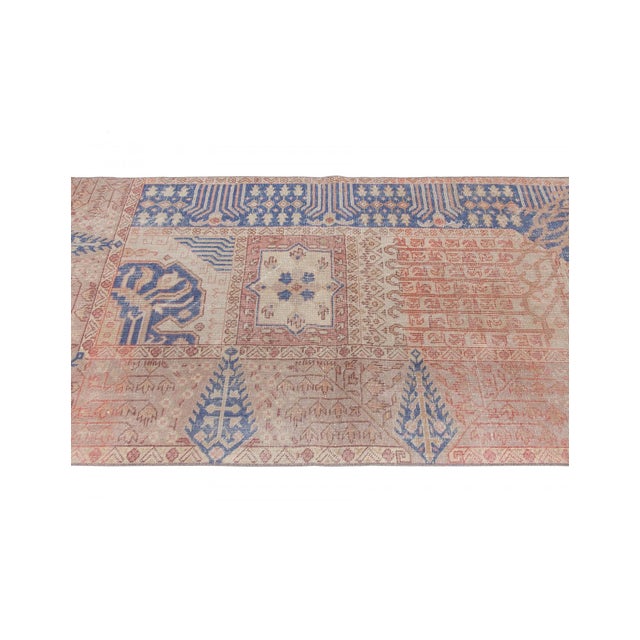 Small Vintage Decorative Oushak Rug - 3`6" X 5`9" For Sale In Los Angeles - Image 6 of 6