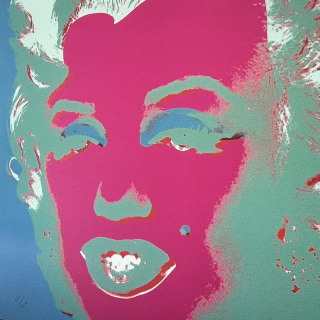 Portraiture 1986 Carnegie Museum of Art After Andy Warhol "Marilyn Monroe" Lithograph For Sale - Image 3 of 9