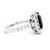 Contemporary Alexander Beverly Hills Gia 5.45ct Emerald Cut Ceylon Sapphire & Diamond Ring, Size 6.25 For Sale - Image 3 of 4