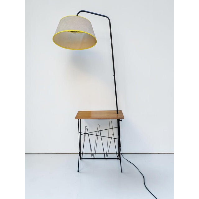 Mid-Century Modern Floor Lamp with Reading Light and Tablet, France, 1950s For Sale - Image 3 of 9