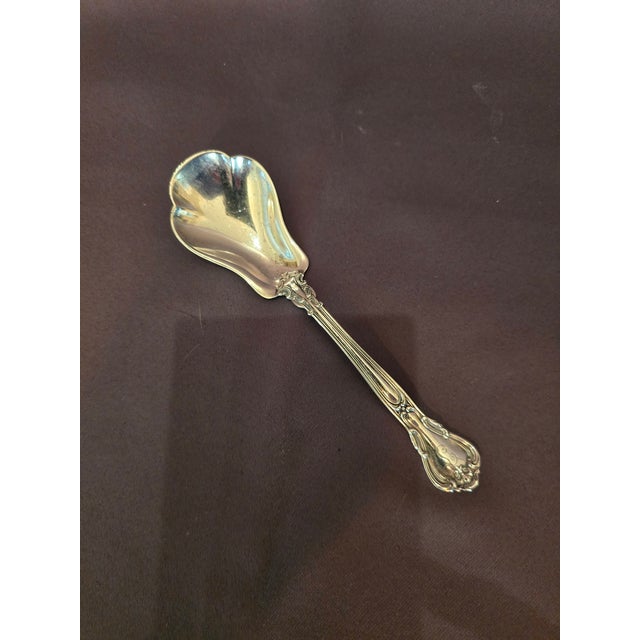 Early 19th Century Early 19th Century Gorham Sterling Silver Chantilly Berry Spoon For Sale - Image 5 of 5