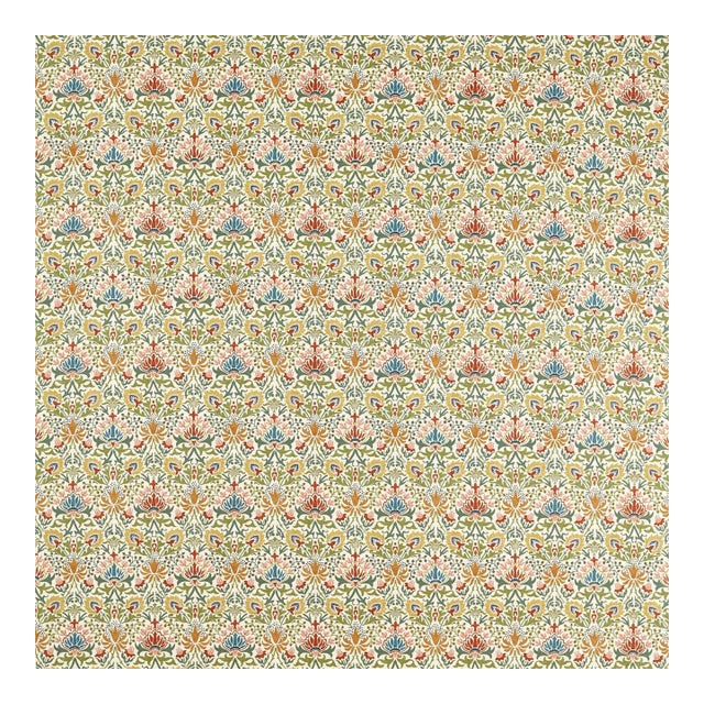 Morris & Co. Meda Iris Fabric in Multi - a sample For Sale