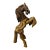 Vintage 28” Handcarved Wood Horse Sculpture For Sale