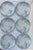 Pastel Palm Leaves Stoneware Dinner Plates- Set of 6 For Sale In Palm Springs - Image 6 of 8