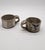 Sand 1990s Studio Pottery Face Artisan Mugs With Wabi-Sabi Glaze Signed - a Pair For Sale - Image 8 of 12