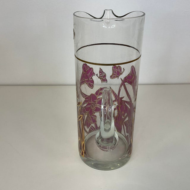 1960s Vintage Hollywood Regency Tom Collins Pitcher Set, West Virginia