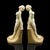 Animal Skin Pair of Vintage Figural Bookends, English, Nude Figure, Art Deco Revival, c.1960 For Sale - Image 7 of 12