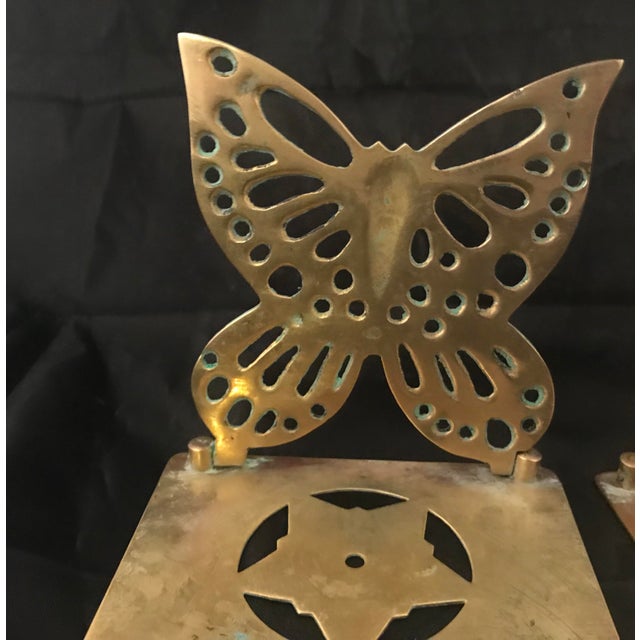 Vintage Brass Butterfly Bookends a Pair Chairish
