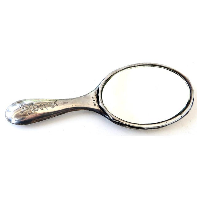 Art Nouveau (7) Piece Sterling Silver Vanity "Necessaire" Ensemble Circa 1894 For Sale - Image 4 of 18