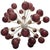 Italian 21st Century Nova Satin Brass Frosted Amethyst Murano Sputnik Chandelier by Fabio LTD For Sale - Image 3 of 7