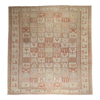 Zabihi Collection Oversize Antique Garden Design Persian Bakhtiari Rug - 12'2" x 17'4" For Sale