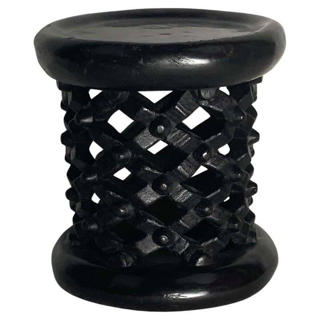 Handcrafted Black Bamileke Style Coffee Tables – Set of 2 For Sale - Image 9 of 9