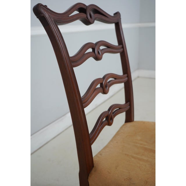 Set of 4 Biggs Mahogany Ribbon Back Dining Chairs For Sale In Philadelphia - Image 6 of 18