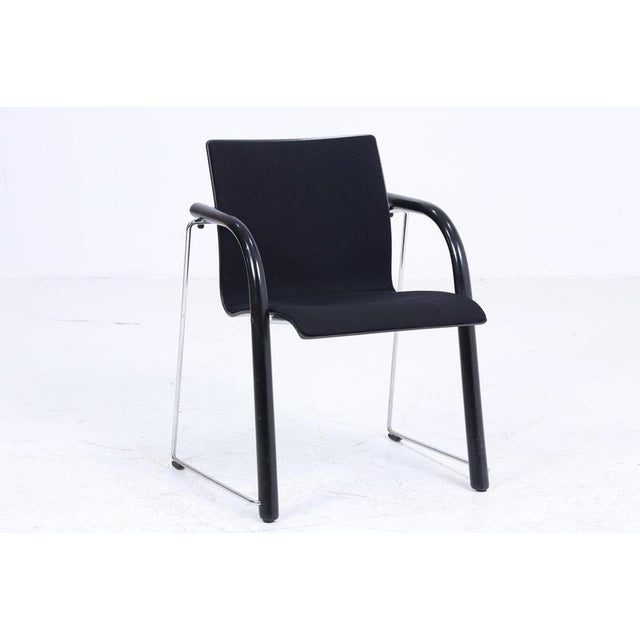 Vintage S320 Chair in Tubular Steel and Wood by Wulf Schneider and Ulrich Böhme for Thonet, 1980s For Sale - Image 6 of 11
