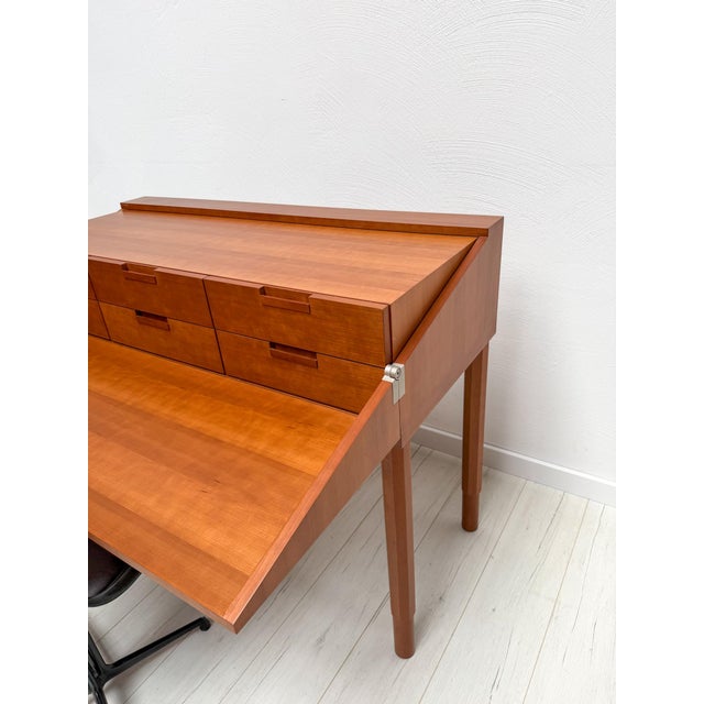 Vintage Postmodern Cherrywood Secretary by Antonio Citterio for B&B Italia, 1980s For Sale - Image 11 of 13