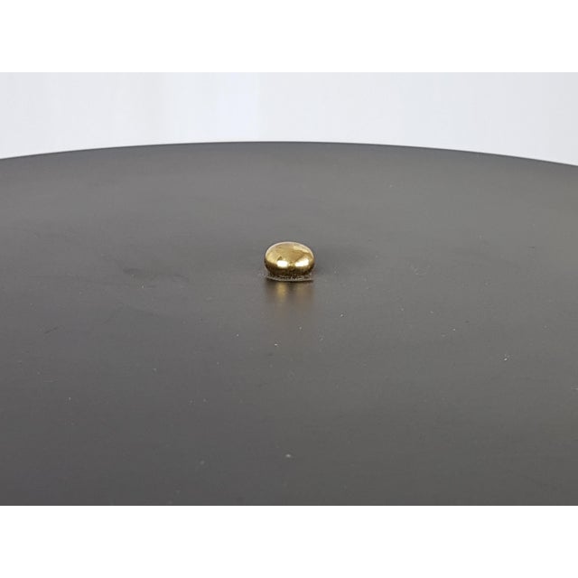 Mid-Century Modern Italian Metal and Brass Table Lamp, 1950s For Sale - Image 10 of 13