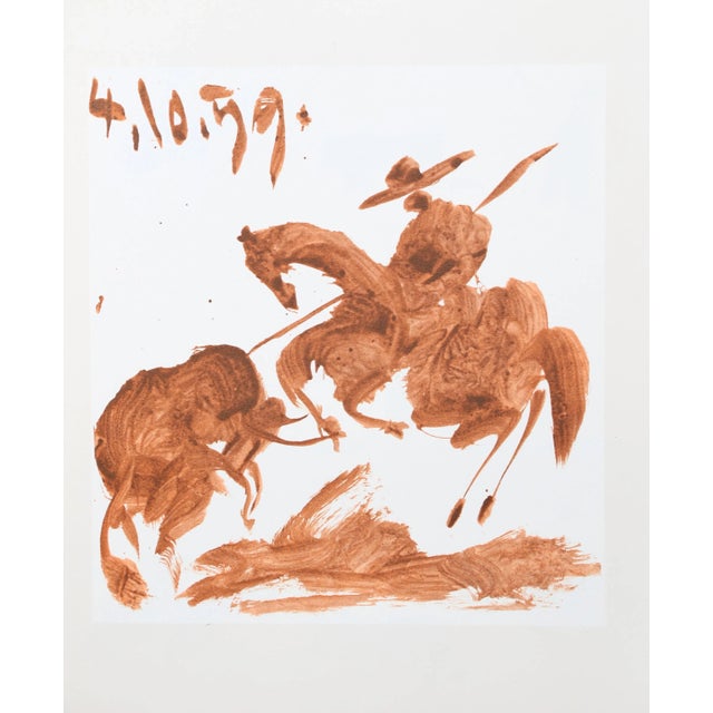 1980s "Toros y Toreros 41" Lithograph After Pablo Picasso For Sale