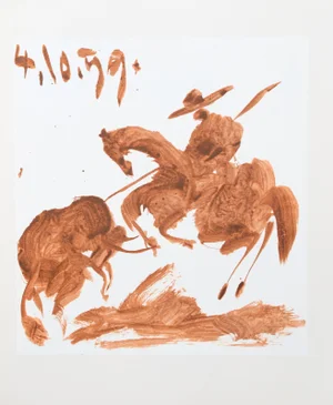 1980s "Toros y Toreros 41" Lithograph After Pablo Picasso