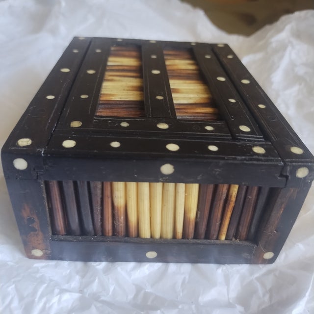 Vintage Porcupine & Ebony Quill Box For Sale In Austin - Image 6 of 18