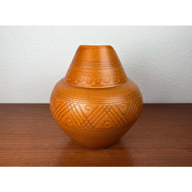 Mid-Century Modern German Studio Pottery Carafe Vase from Wilhelm Kagel, Partenkirchen, 1960s For Sale - Image 18 of 18