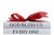 Celebrate the season with our "God Bless Us" Holiday book set. Three books with custom spines, with a coordinating red...