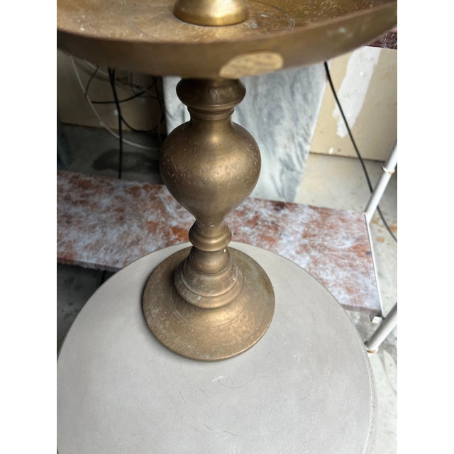 Up for consideration is a beautiful vintage large brass detailed candleholder. This would look lovely in your home, and it...