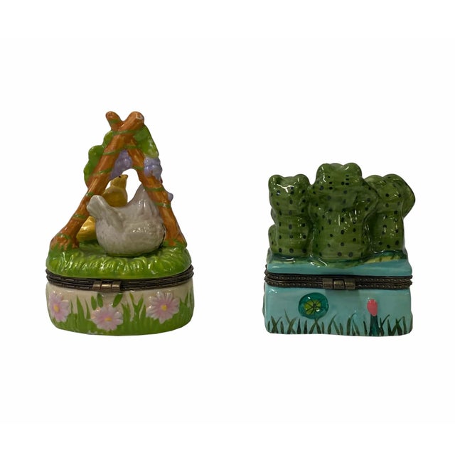 Holiday Accent Theme Characters Shape Porcelain Small Box Containers For Sale In San Francisco - Image 6 of 6