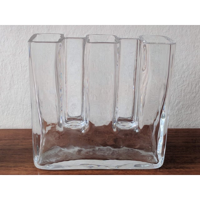 Sculptural Crystal Glass Vases by Josef Riedl for Riedl Glass, Austria, 1970s, Set of 2 For Sale - Image 9 of 18