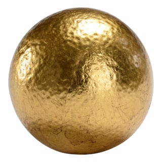 Hammered Ball - Gold, Large For Sale