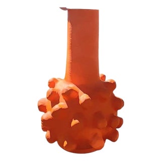 Popcorn Jar Down Sculpture in Ceramic by Liliana Silva For Sale