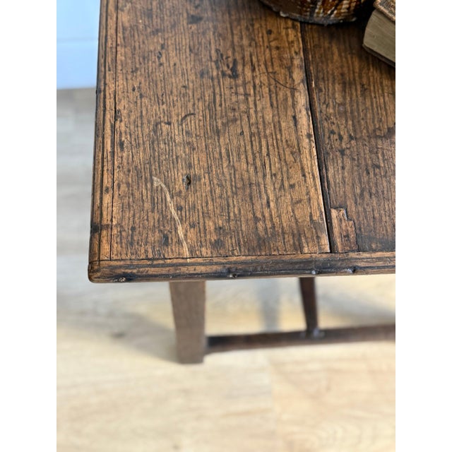 Wood Late 17th/18th c. English Oak Side Table with Drawer For Sale - Image 7 of 9
