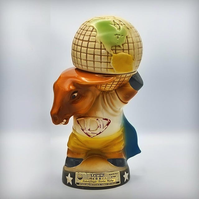 Ceramic Superhero Donkey Carafe by Jim Beam, USA, 1980s For Sale - Image 14 of 14