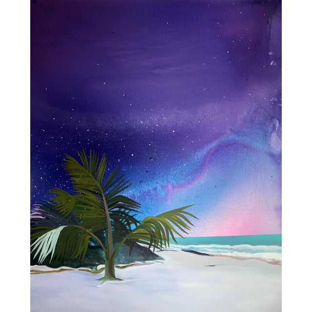 Tulum conjures the magic of Mexico's Caribbean coast at its most dreamlike, palm trees swaying under a deep violet sky,...