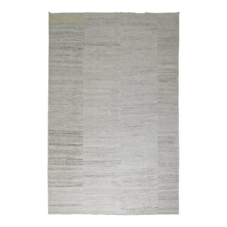 Early 21st Century Cotton Kilim Flat-Weave Carpet - 7'2" x 10'9" For Sale
