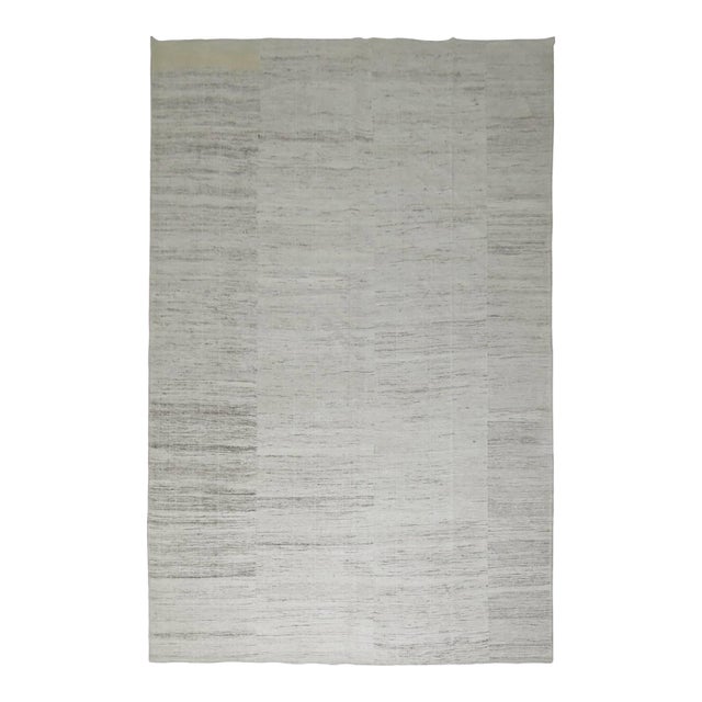 Early 21st Century Cotton Kilim Flat-Weave Carpet - 7'2" x 10'9" For Sale
