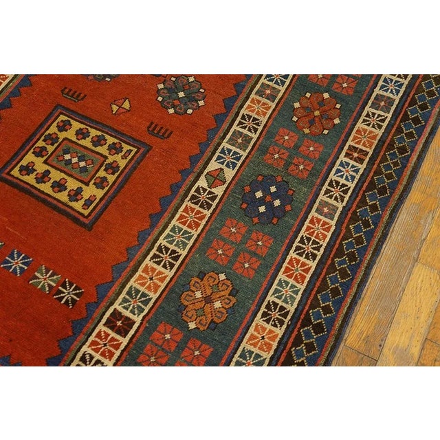 Textile 19th Century Caucasian Talish Carpet ( 4' x 8'8" - 122 x 264 ) For Sale - Image 7 of 7