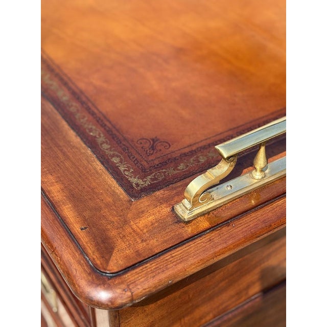 Antique Victorian Mahogany Campaign Desk, 1850 For Sale - Image 10 of 17