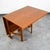 Mid Century Danish Modern Dining Table Drop Leaf Gate Leg Folding Teak MCM For Sale - Image 9 of 12