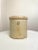 Antique Early American Salt-Glazed Cream & Cobalt Blue Large Stoneware Crock For Sale - Image 4 of 12