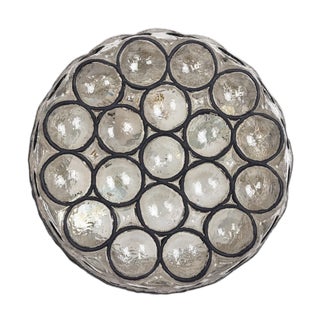 Iron and Glass Wall or Ceiling Light attributed to Limburg, Germany, 1960s For Sale