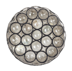 Iron and Glass Wall or Ceiling Light attributed to Limburg, Germany, 1960s