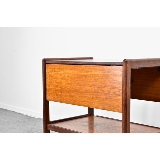 Modern Mid-Century Modern Folding Drinks Trolley in Teak, 1960s For Sale - Image 3 of 10