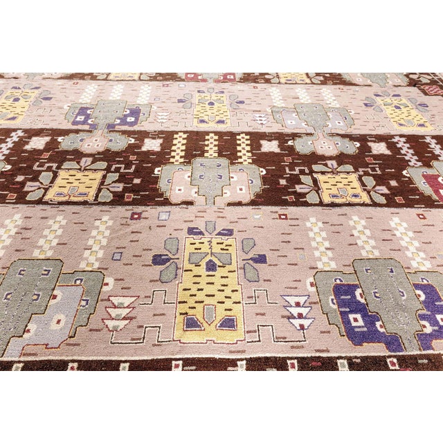 Modern Swedish Flossa Pile Rug by Doris Leslie Blau For Sale - Image 4 of 7