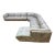 Vintage Postmodern L Shaped Sectional Sofa by Bernhardt for Reupholstery For Sale