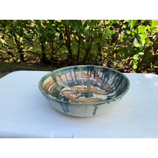 Ceramic 1992 Phelps Studio Pottery Bowl, 11.25” For Sale - Image 7 of 10