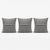 Striped Rug Pillow Cover 24'' X 24'' - Set of Three For Sale - Image 4 of 4