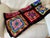 Black Granny Square Cottagecore Rainbow Afghan For Sale - Image 11 of 12