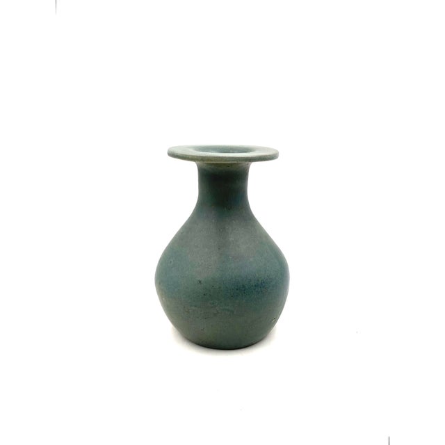 Mid-Century Light Blue Ceramic Vase, 1960s For Sale - Image 16 of 18